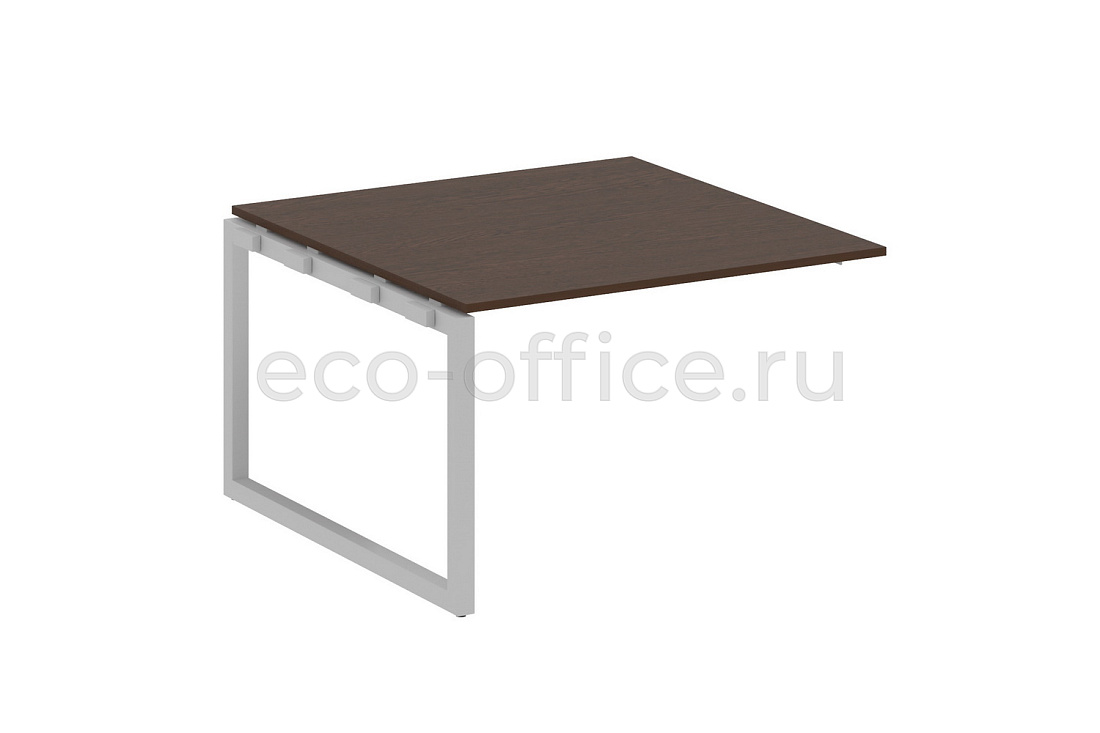 Проходной наборный элемент переговорного стола METAL SYSTEM QUATTRO 5x5 50БО.ППРГ-2 Венге Цаво / Серый металл  стоимость