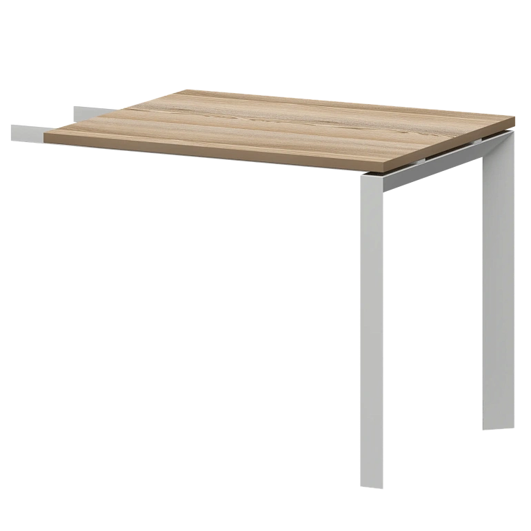 бриф-приставка на металлокаркасе дуб сафари/белый protech нтмпб-п-709 дуб сафари/антрацит фото