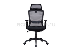 Кресло RV Chair LINE W-202 AC Чёрный пластик / Чёрная сетка фото