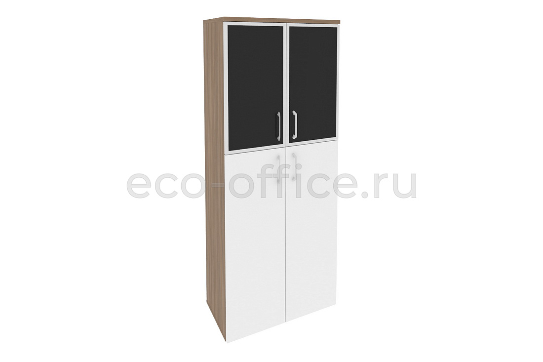 Шкаф высокий широкий ONIX O.ST-1.7 R black Дуб Аризона / Белый Бриллиант купить в Москве