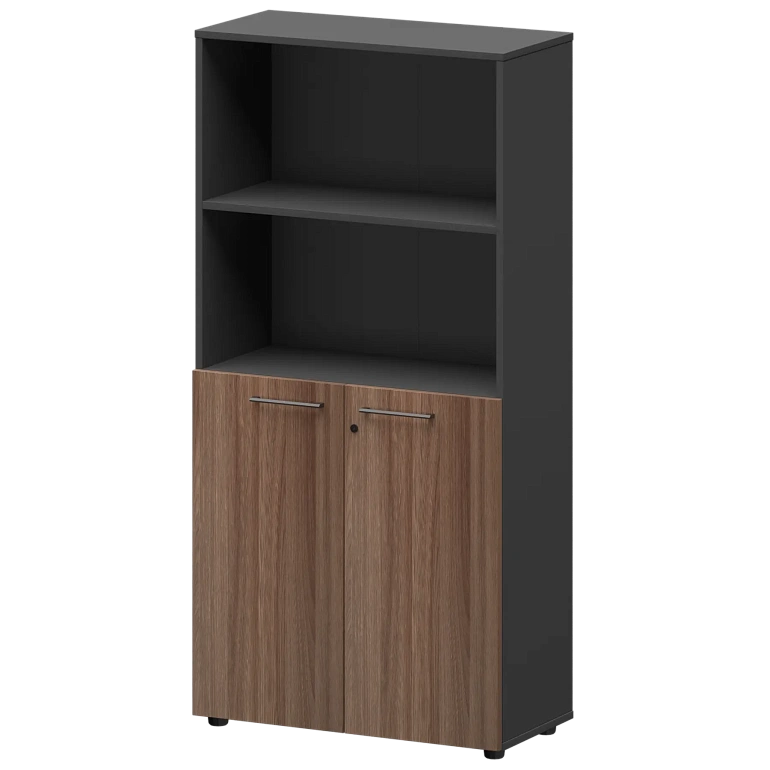 шкаф высокий полузакрытый protech смш48.28f темный шимо/графит фото