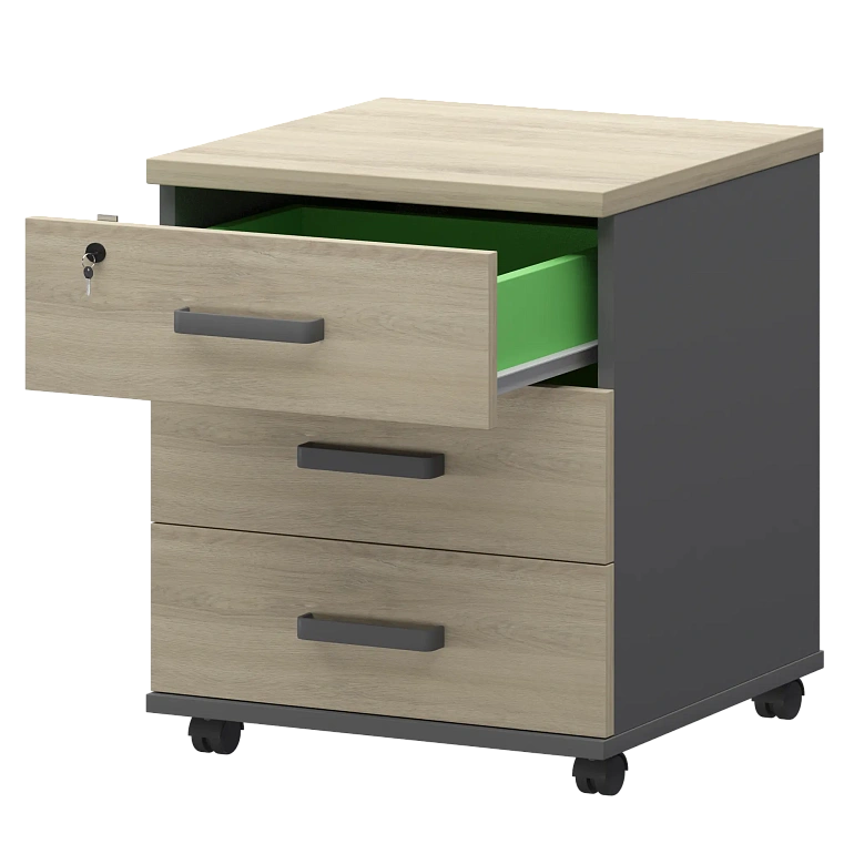 тумба подкатная protech смт-3пц тип2 графит/кронберг фото