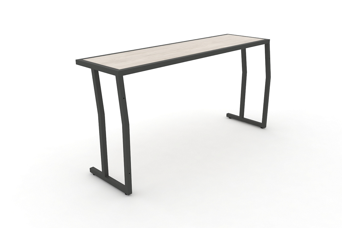 Стол учебный трехместный без царги DESK DK-1500S Денвер Светлый / Антрацит Металл  стоимость