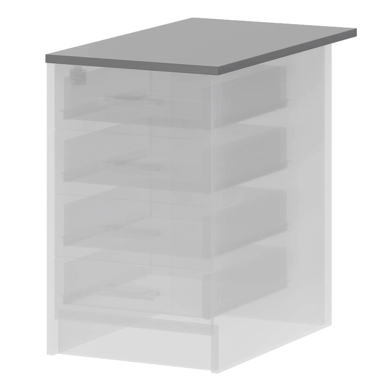 крышка к приставным тумбам protech а-707 серый фото