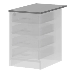 Крышка к приставным тумбам Protech А-707 Серый фото