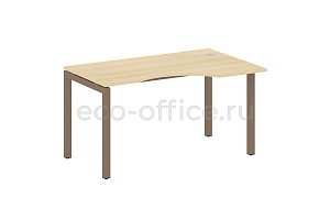 Стол криволинейный правый METAL SYSTEM QUATTRO 5x5 50БП.СА-2 Пр Акация Лорка / Мокко металл фото