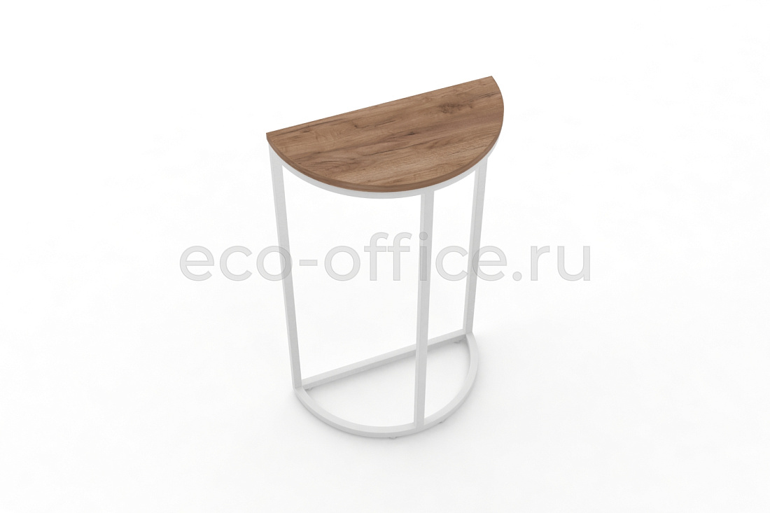 Стол журнальный SLICE-850 Дуб Табак / Белый металл  стоимость