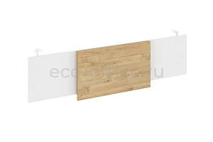 Царга для стола руководителя L1980 ONIX WOOD DIRECT O.M-CSR-6 Белый Бриллиант / Тиквуд Светлый / Белый металл фото