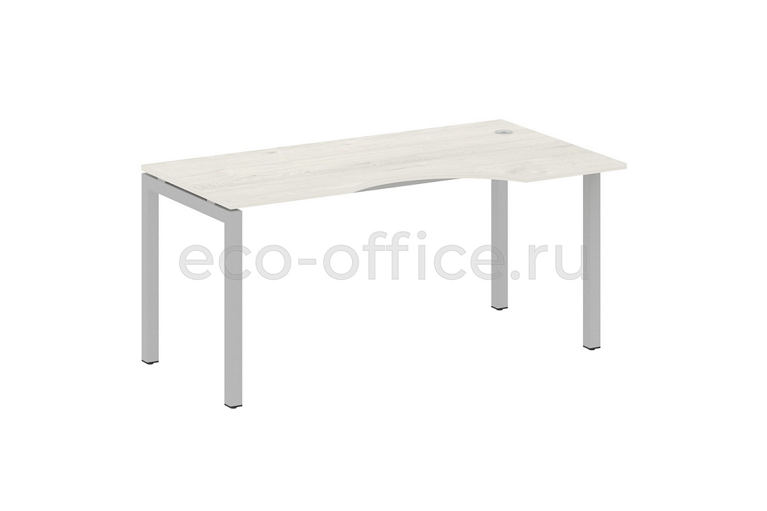 Стол криволинейный правый METAL SYSTEM QUATTRO 5x5 50БП.СА-1 Пр Дуб Наварра / Серый металл купить в Москве