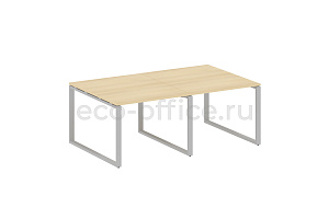 Стол переговорный (2 столешницы) METAL SYSTEM STYLE БО.ПРГ-2.1 Акация Лорка / Серый металл фото