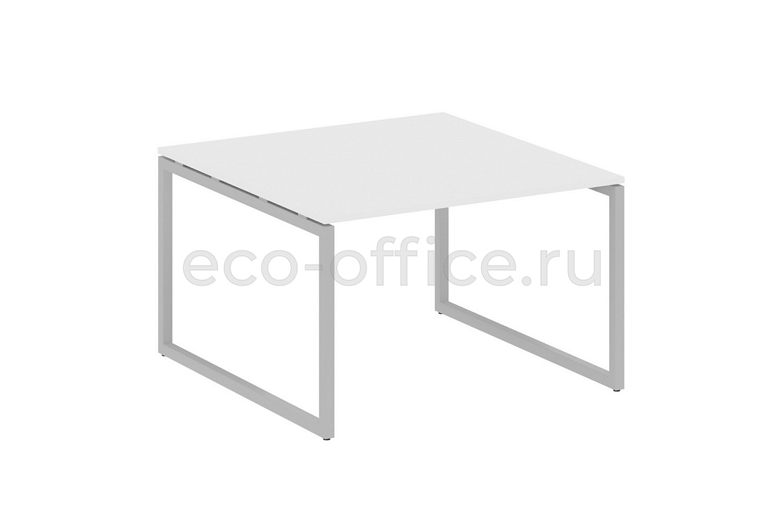Стол переговорный (1 столешница) METAL SYSTEM QUATTRO 4x4 40БО.ПРГ-1.2 Белый / Серый металл  стоимость