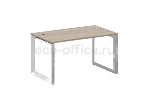 Стол руководителя ONIX DIRECT LUX M-O.MO-SRR-3.8 Дуб Аттик / Нержавеющая сталь фото
