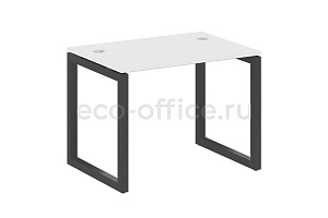 Стол письменный METAL SYSTEM QUATTRO 5x5 50БО.СП-1 Белый / Антрацит металл фото