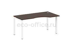 Стол криволинейный правый METAL SYSTEM QUATTRO 5x5 50БП.СА-1 Пр Венге Цаво / Белый металл фото