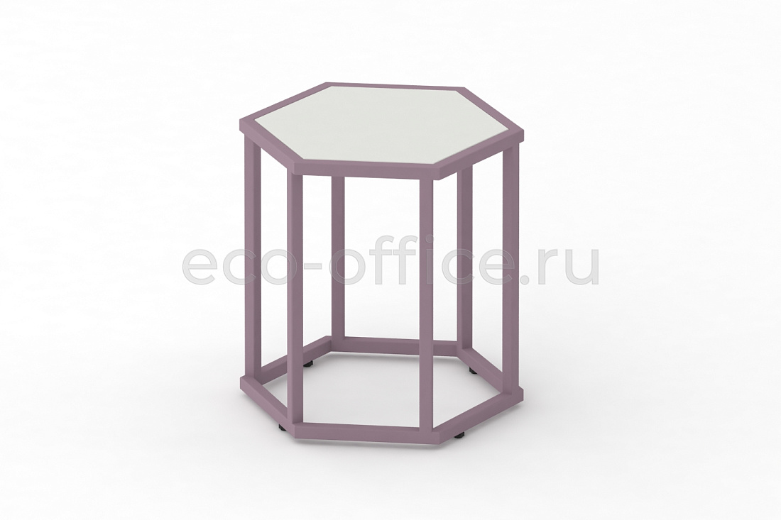 Стол журнальный HEX-450 ColorPastel Сатин / Пастельно-фиолетовый (RAL 4009)  стоимость