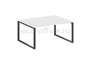 Стол переговорный (1 столешница) METAL SYSTEM STYLE БО.ПРГ-1.4 Белый / Антрацит металл фото