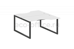 Рабочая станция криволинейная METAL SYSTEM QUATTRO 5x5 50БО.РАС-СА-2.2 Белый / Антрацит металл фото