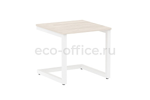 Стол журнальный на металлокаркасе HomeOffice VR.SP-2-58.G Денвер Светлый / Белый металл фото