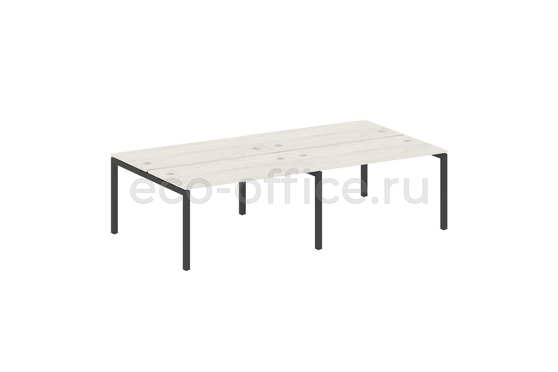 Рабочая станция на 4 рабочих места METAL SYSTEM QUATTRO 5x5 50БП.СМ-4.3 Дуб Наварра / Антрацит металл   стоимость