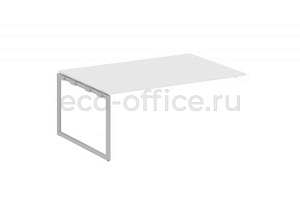 Проходной наборный элемент переговорного стола METAL SYSTEM QUATTRO 4x4 40БО.ППРГ-5 Белый / Серый металл фото