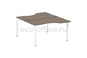 Рабочая станция криволинейная METAL SYSTEM STYLE БП.РАС-СА-2.2 Вяз Благородный / Белый металл фото