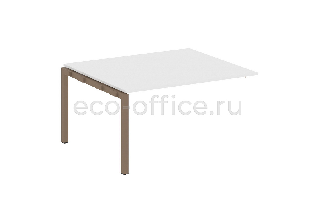 Проходной наборный элемент переговорного стола METAL SYSTEM QUATTRO 5x5 50БП.ППРГ-3 Белый / Мокко металл  стоимость