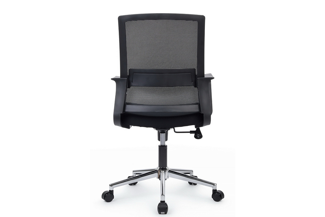 кресло rv chair mint m1029mbe чёрная сетка / чёрная ткань фото