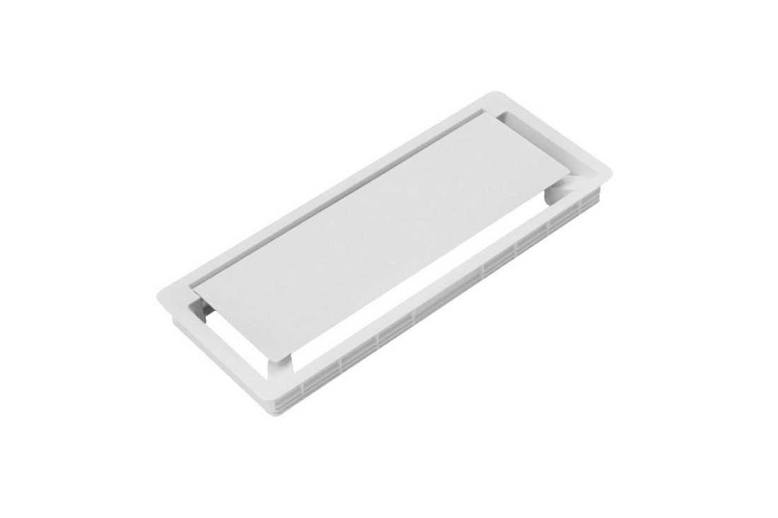 лючок прямоугольный cover light т193188 белый пластик фото