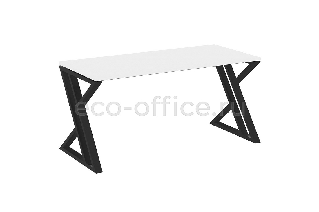 Стол рабочий LOFT VR.L-SRZ-4.7 Белый Бриллиант / Чёрный металл  стоимость