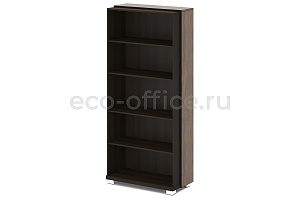 Стеллаж высокий крайний GRACE L-67к Дуб Линдберг тёмный / Tasso Nero фото
