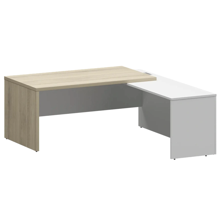 стол руководителя правый protech kzp-18r кронберг/белый фото