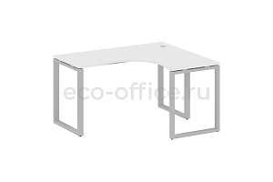 Стол криволинейный правый METAL SYSTEM STYLE БО.СА-3 (R) Белый / Серый металл фото