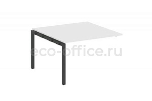 Проходной наборный элемент переговорного стола METAL SYSTEM QUATTRO 5x5 50БП.ППРГ-2 Белый / Антрацит металл фото