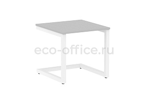 Стол журнальный на металлокаркасе HomeOffice VR.SP-2-58.G Серый / Белый металл фото