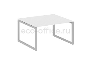 Стол переговорный (1 столешница) METAL SYSTEM QUATTRO 5x5 50БО.ПРГ-1.3 Белый / Серый металл фото