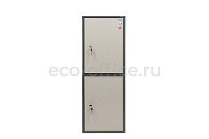 Шкаф бухгалтерский AIKO SL-125/2T Графит (RAL 7024) / Светло-серый (RAL 7038) фото