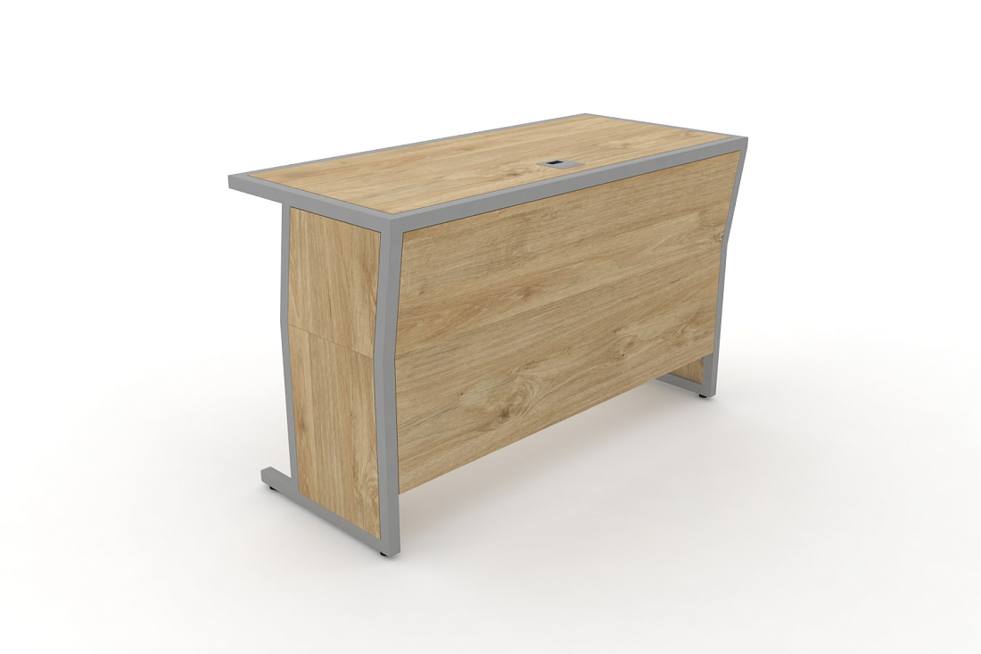 Стол для преподавателя DESK DK-1200U Тиквуд Светлый / Серый Металл  стоимость