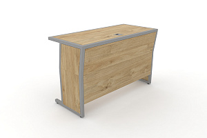 Стол для преподавателя DESK DK-1200U Тиквуд Светлый / Серый металл фото