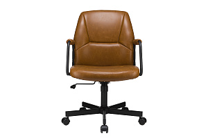Кресло ECO-CHAIR NOLAN W-256 Светло-коричневая экокожа фото