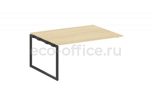 Проходной наборный элемент переговорного стола METAL SYSTEM QUATTRO 4x4 40БО.ППРГ-4 Акация Лорка / Антрацит металл фото