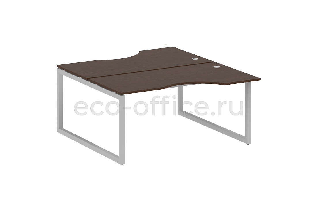Рабочая станция криволинейная METAL SYSTEM QUATTRO 5x5 50БО.РАС-СА-2.1 Венге Цаво / Серый металл  стоимость