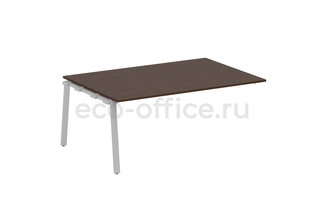 Проходной наборный элемент переговорного стола METAL SYSTEM STYLE БА.ППРГ-5 Венге Цаво / Серый металл  стоимость