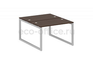 Рабочая станция METAL SYSTEM QUATTRO 5x5 50БО.РАС-СП-2.2 Венге Цаво / Серый металл фото