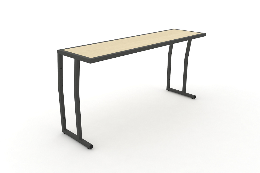 Стол учебный трехместный без царги DESK DK-1500S Клен / Антрацит Металл  стоимость
