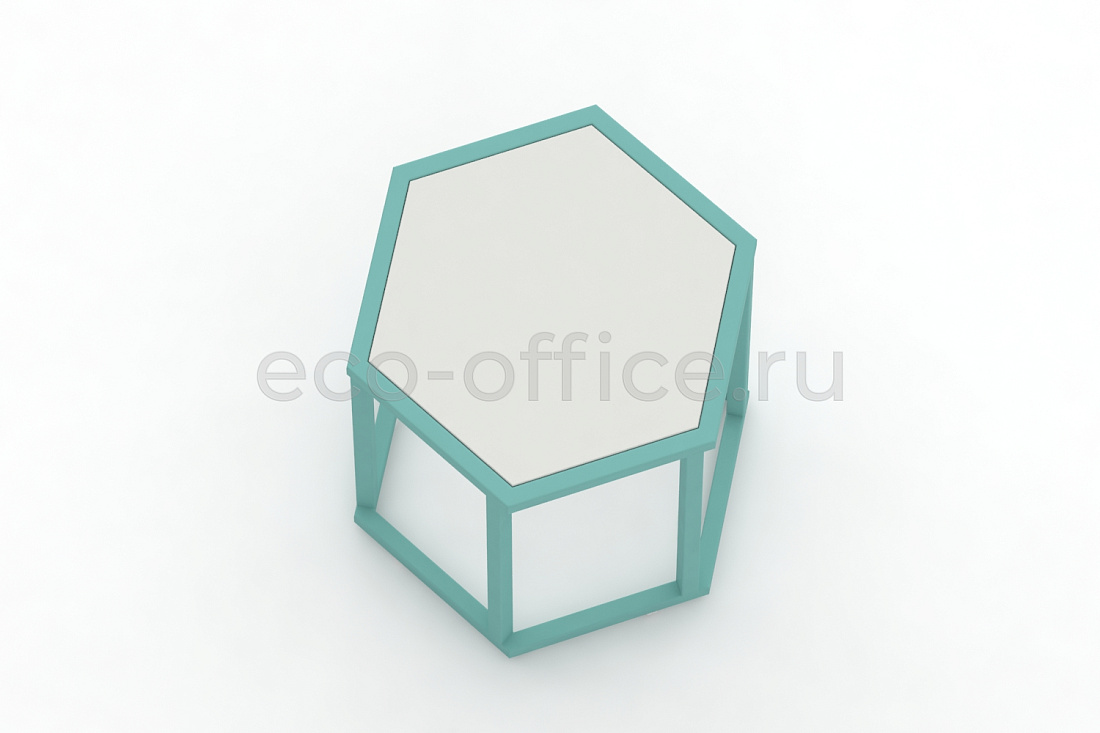 Стол журнальный HEX-450 ColorPastel Сатин / Светло-зелёный (RAL 6027)  стоимость