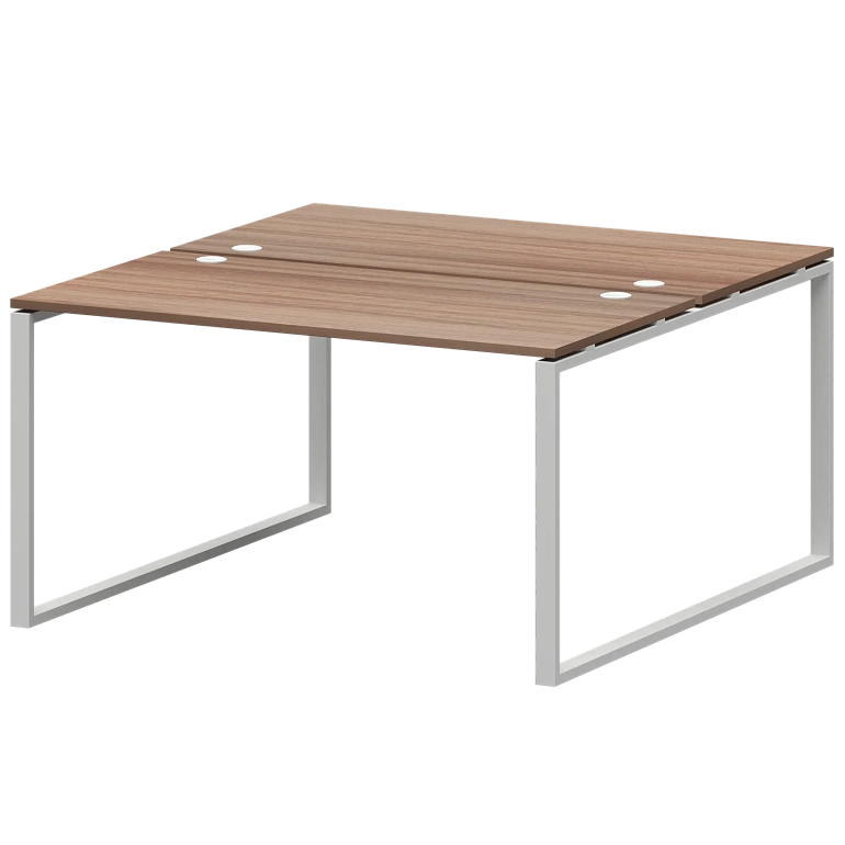 бенч двойной на 2 рабочих места protech амб.о-005.60 темный шимо/белый фото