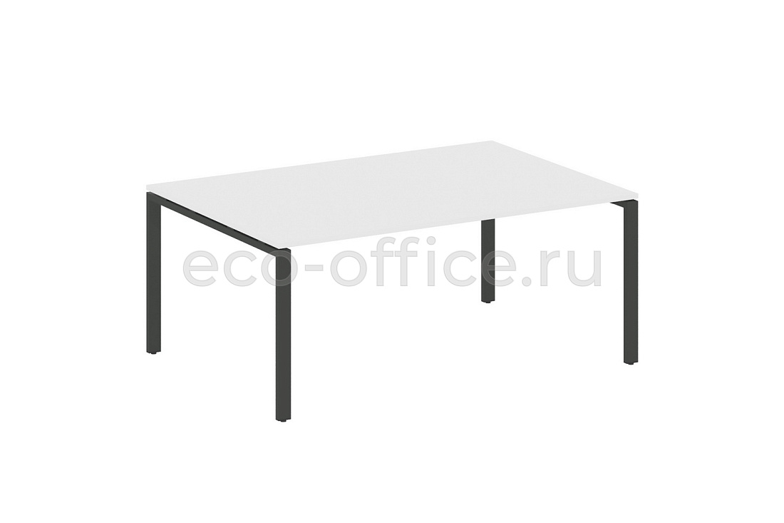 Стол переговорный (1 столешница) METAL SYSTEM STYLE БП.ПРГ-1.5 Белый / Антрацит металл  стоимость