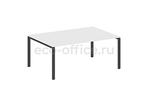 Стол переговорный (1 столешница) METAL SYSTEM STYLE БП.ПРГ-1.5 Белый / Антрацит металл фото