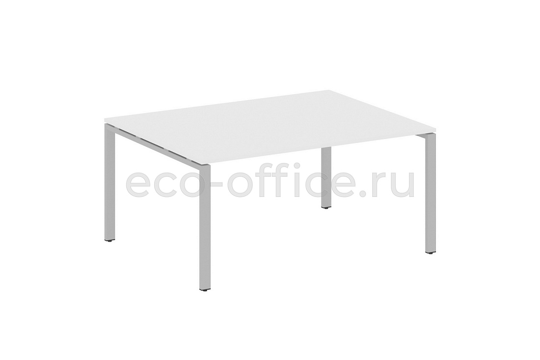 Стол переговорный (1 столешница) METAL SYSTEM STYLE БП.ПРГ-1.4 Белый / Серый металл  стоимость