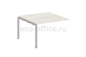Проходной наборный элемент переговорного стола METAL SYSTEM STYLE БП.ППРГ-2 Дуб Наварра / Серый металл фото
